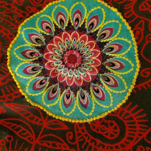 Desigual colorful stretch skirt sz xl - Picture 2 of 9